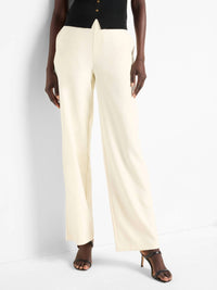 Nic + Zoe - Stretch Suiting Lenox Wide Pants - beige - clothing - pants