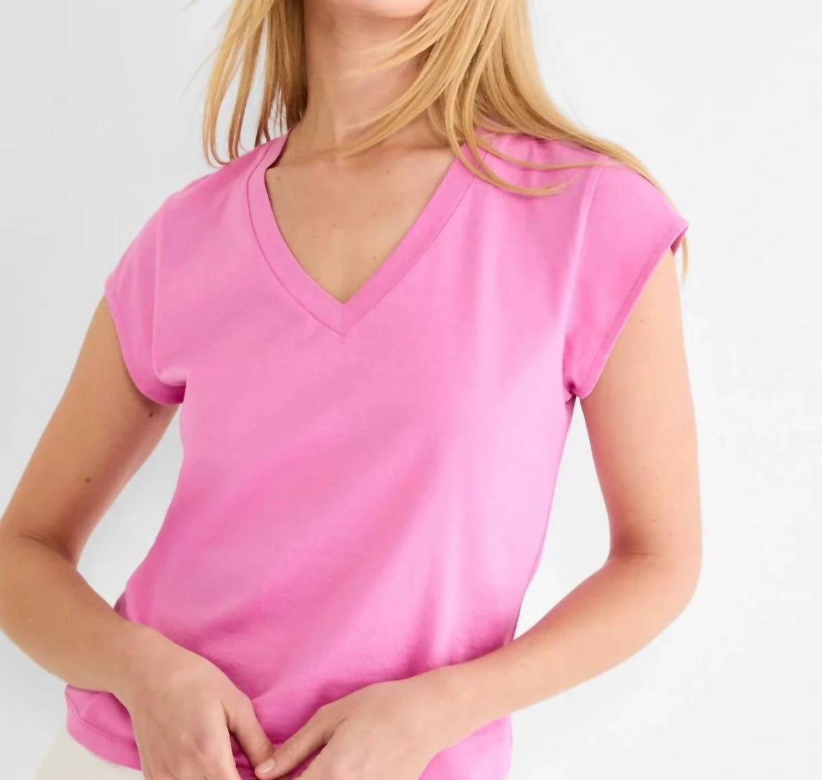 Nic + Zoe - V-neck Supima Cotton Tee