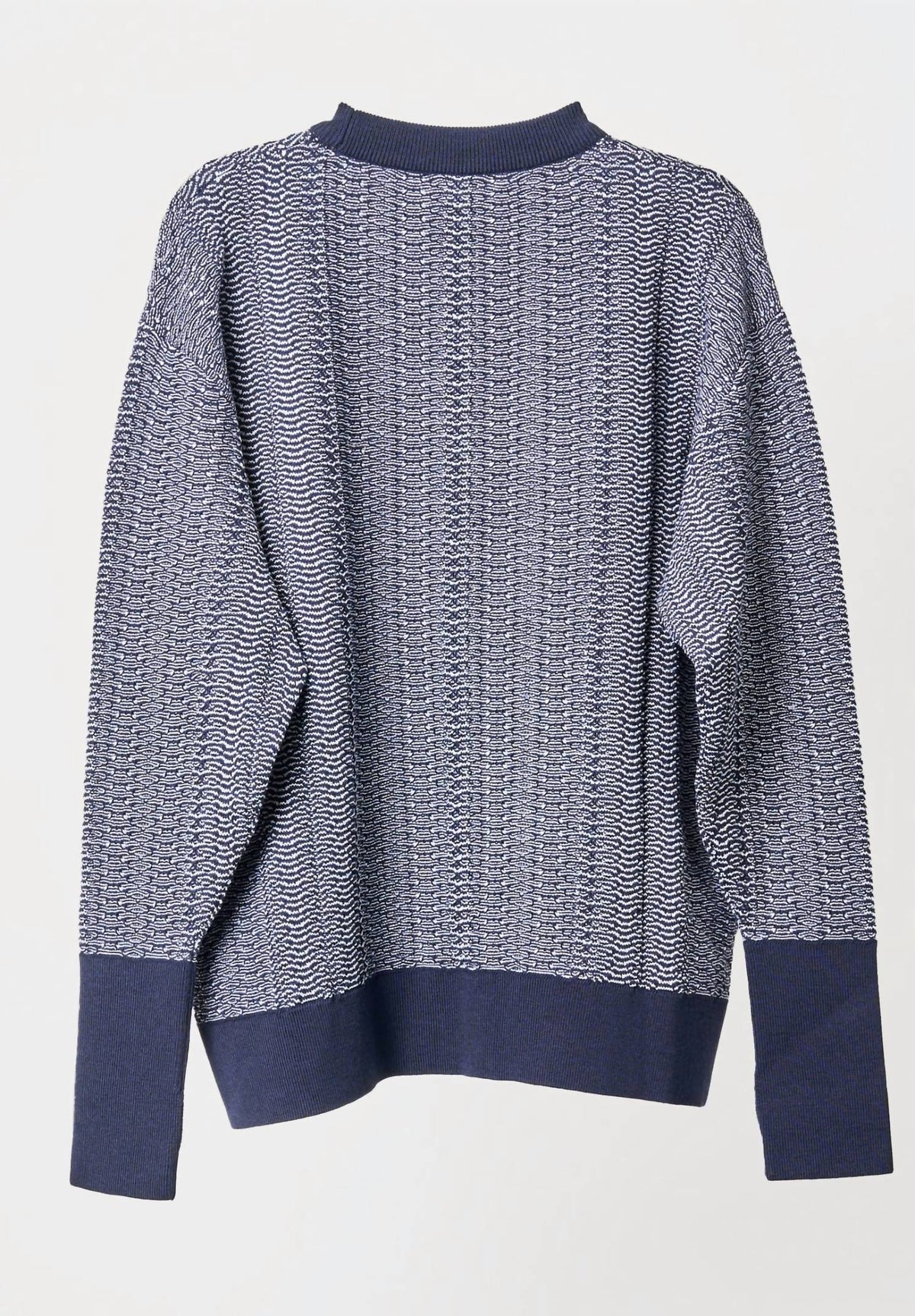 Nicholas Daley - Men's Wave Knitted Crew Neck Top