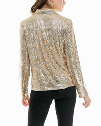 Nicole Miller - Nora Sequin Button Front Shirt