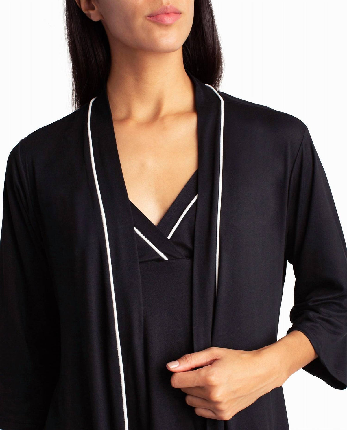 Nicole Miller - Peached Jersey Three-Piece Sleepwear Set
