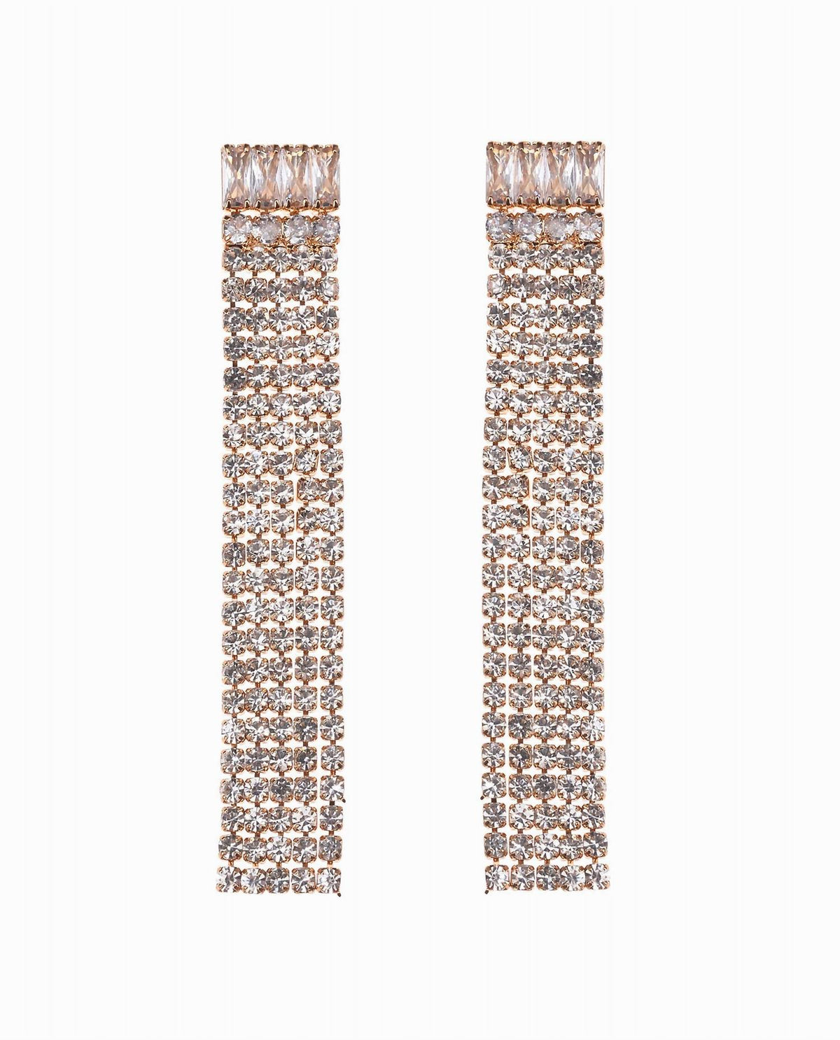 Nicole Miller - Rhinestone Linear Earrings