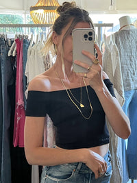 Nikibiki - Off Shoulder Crop Top
