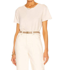 Nili Lotan - Brady Tee - beige - clothing - shirts