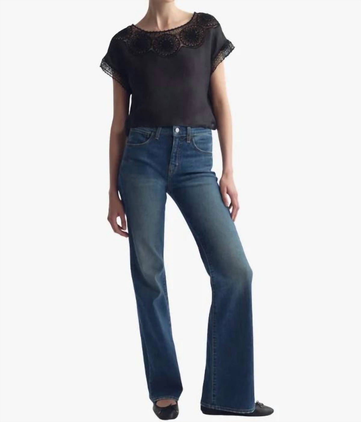 Nili Lotan - Caila Short Sleeve Top