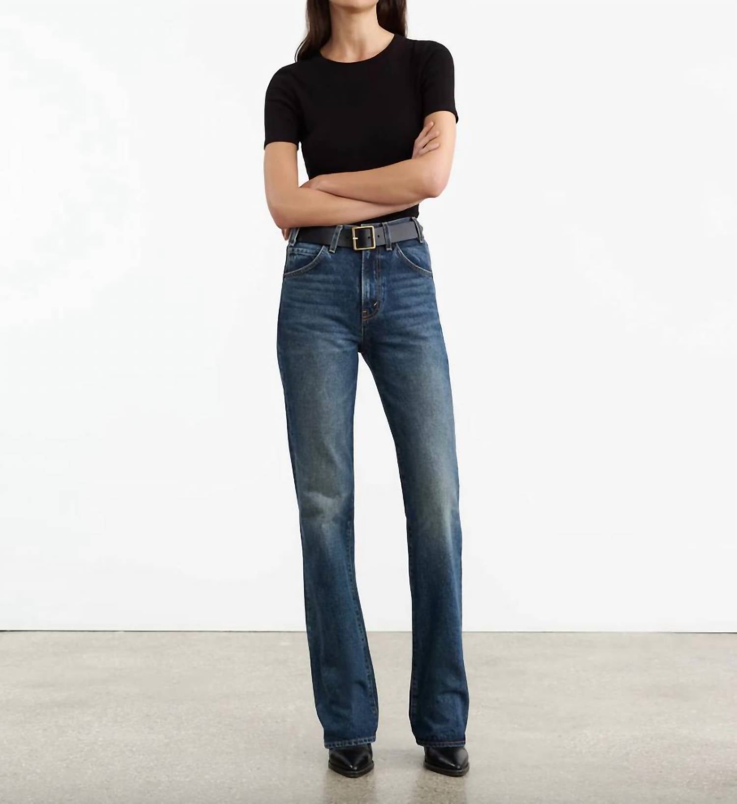 Nili Lotan - Elin Tee - black - blouses - clothing