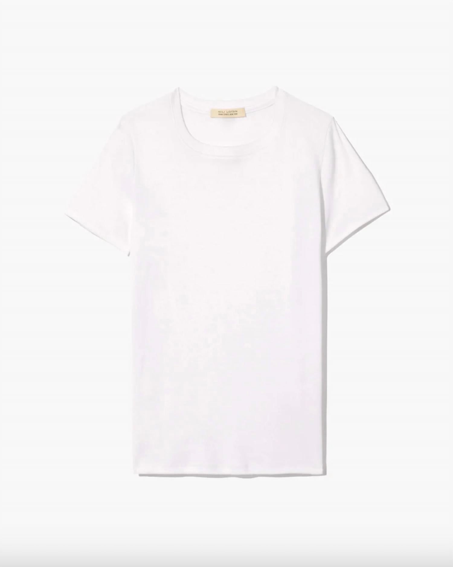 Nili Lotan - Elin Tee - blouses - clothing - cotton