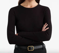 Nili Lotan - Emelie Tee - black - blouses - clothing