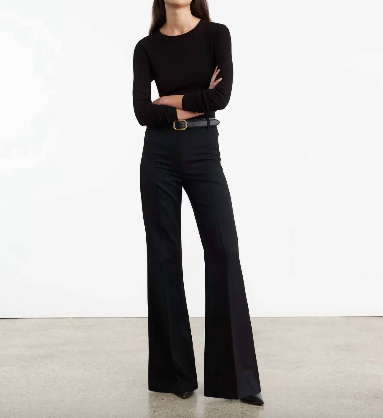 Nili Lotan - Emelie Tee - black - blouses - clothing