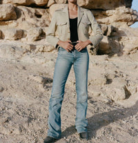 Nili Lotan - Lise Cropped Military Blazer - beige - blazers - clothing