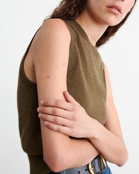 Nili Lotan - May Sweater Tank Top - brown - cashmere - blend - clothing