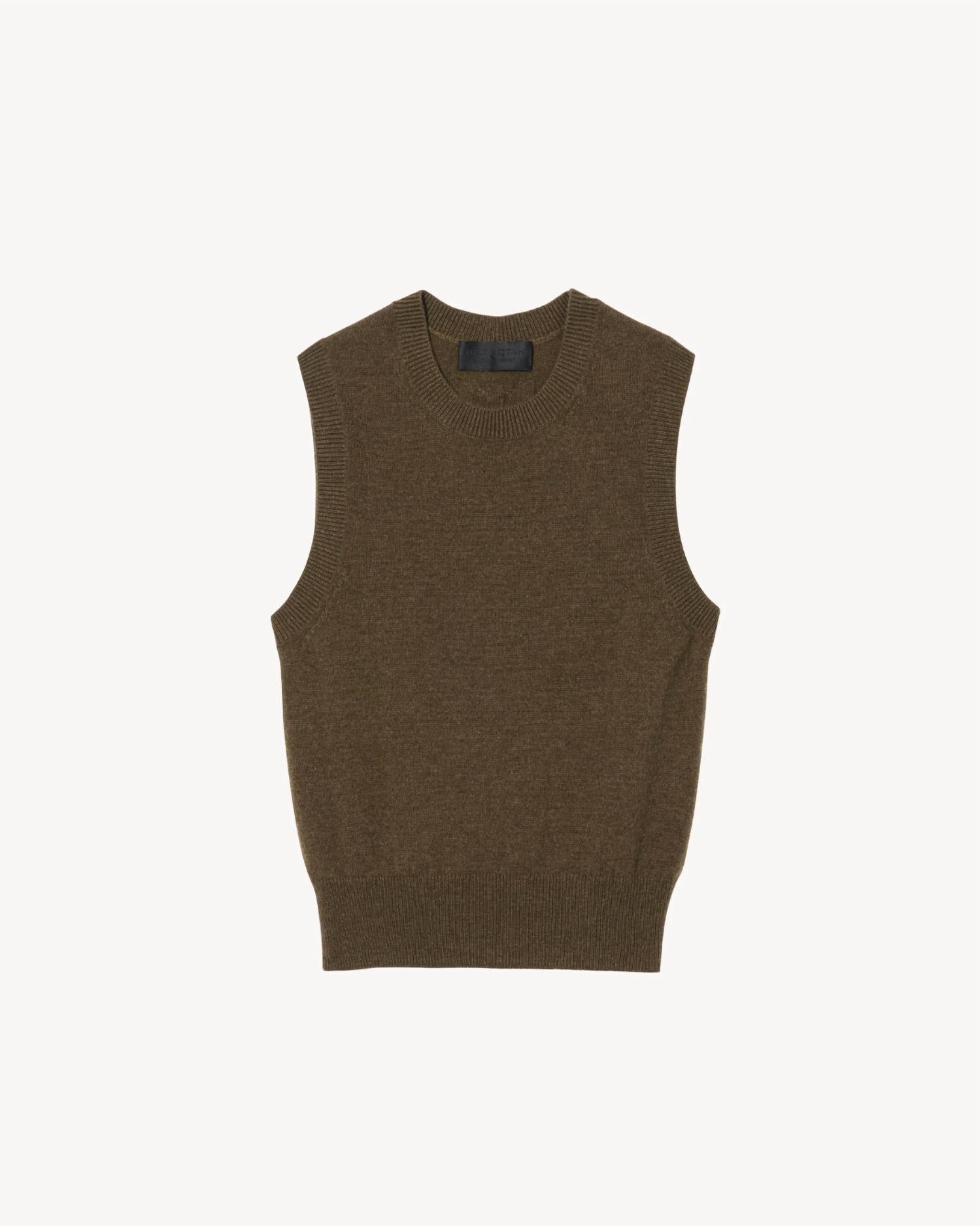 Nili Lotan - May Sweater Tank Top - brown - cashmere - blend - clothing