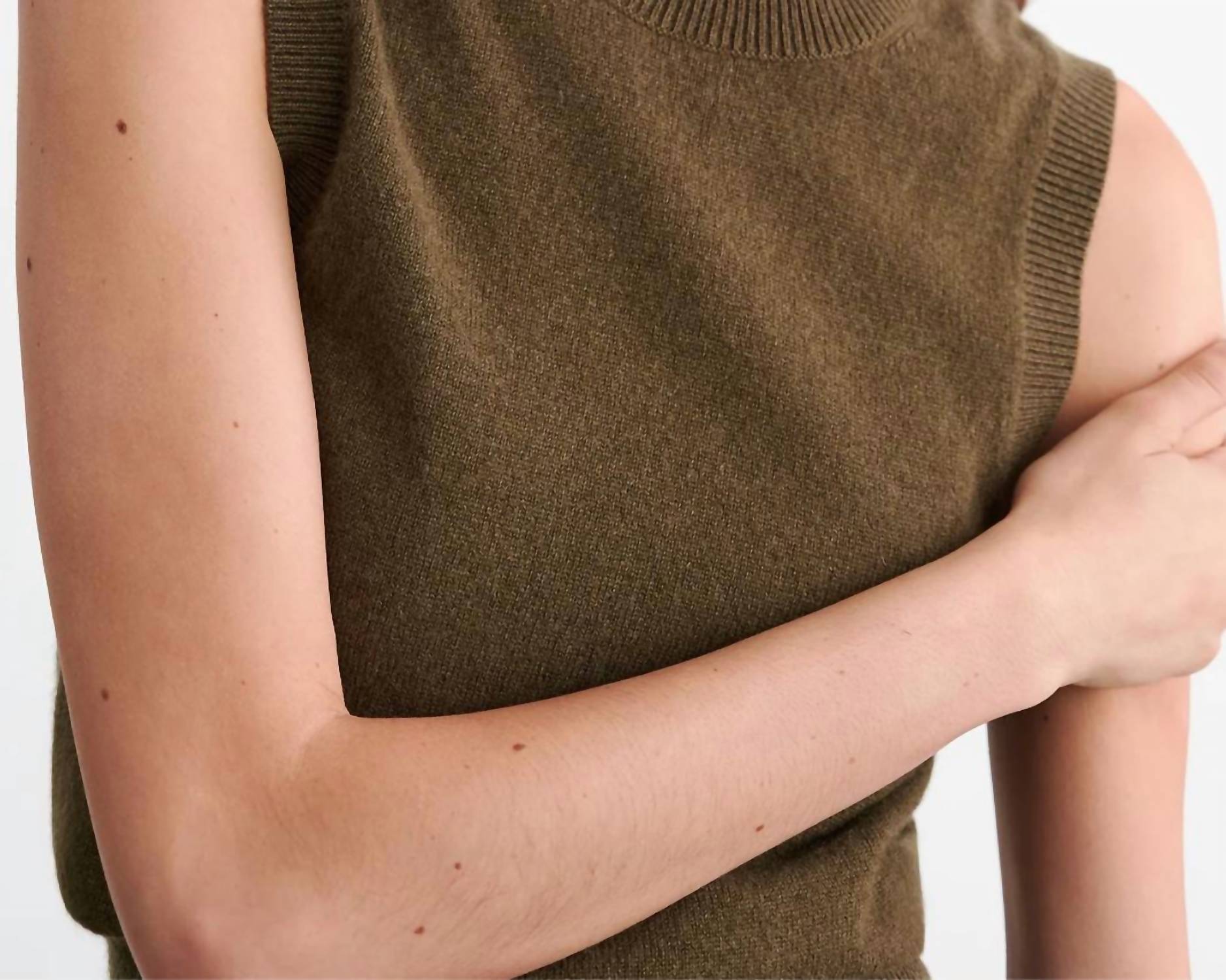 Nili Lotan - May Sweater Tank Top - brown - cashmere - blend - clothing