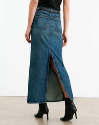 Nili Lotan - Ozzy Denim Skirt - blue - clothing - cotton