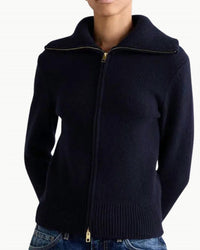 Nili Lotan - Sarai Two - way Zip Cardigan - black - cardigans - clothing