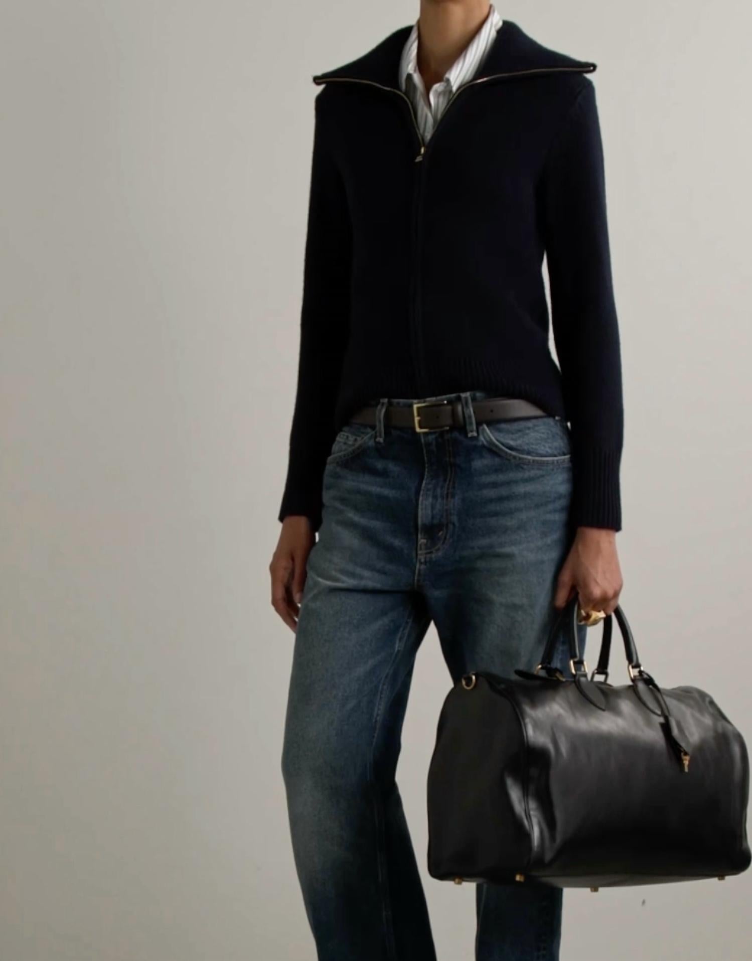 Nili Lotan - Sarai Two - way Zip Cardigan - black - cardigans - clothing