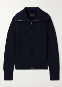 Nili Lotan - Sarai Two - way Zip Cardigan - black - cardigans - clothing