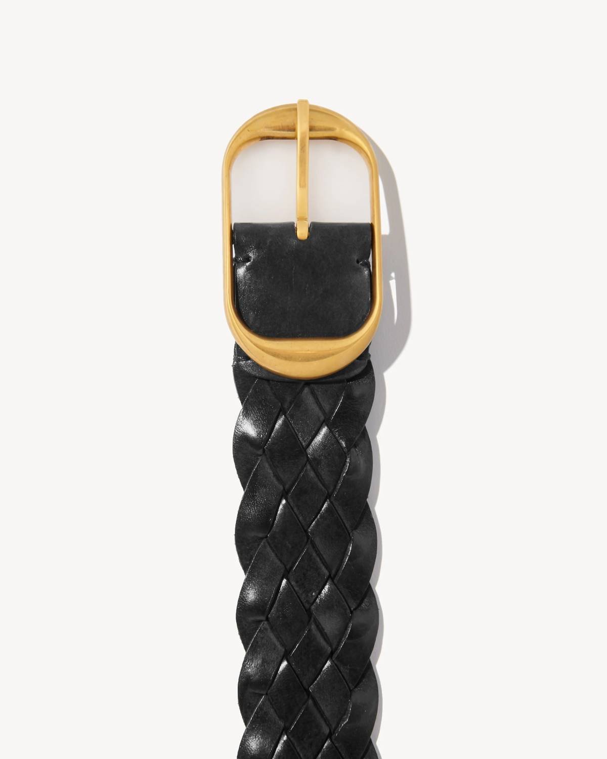 Nili Lotan - Women's Braided Nili Belt - accessories - belts - black