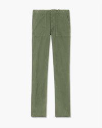 Nili Lotan - Women's Jenna Straight Crop Twill Pants - clothing - cotton - blend - green