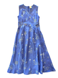 Nimo With Love - All Spice Dress With Village Embroidery - blue - clothing - dresses