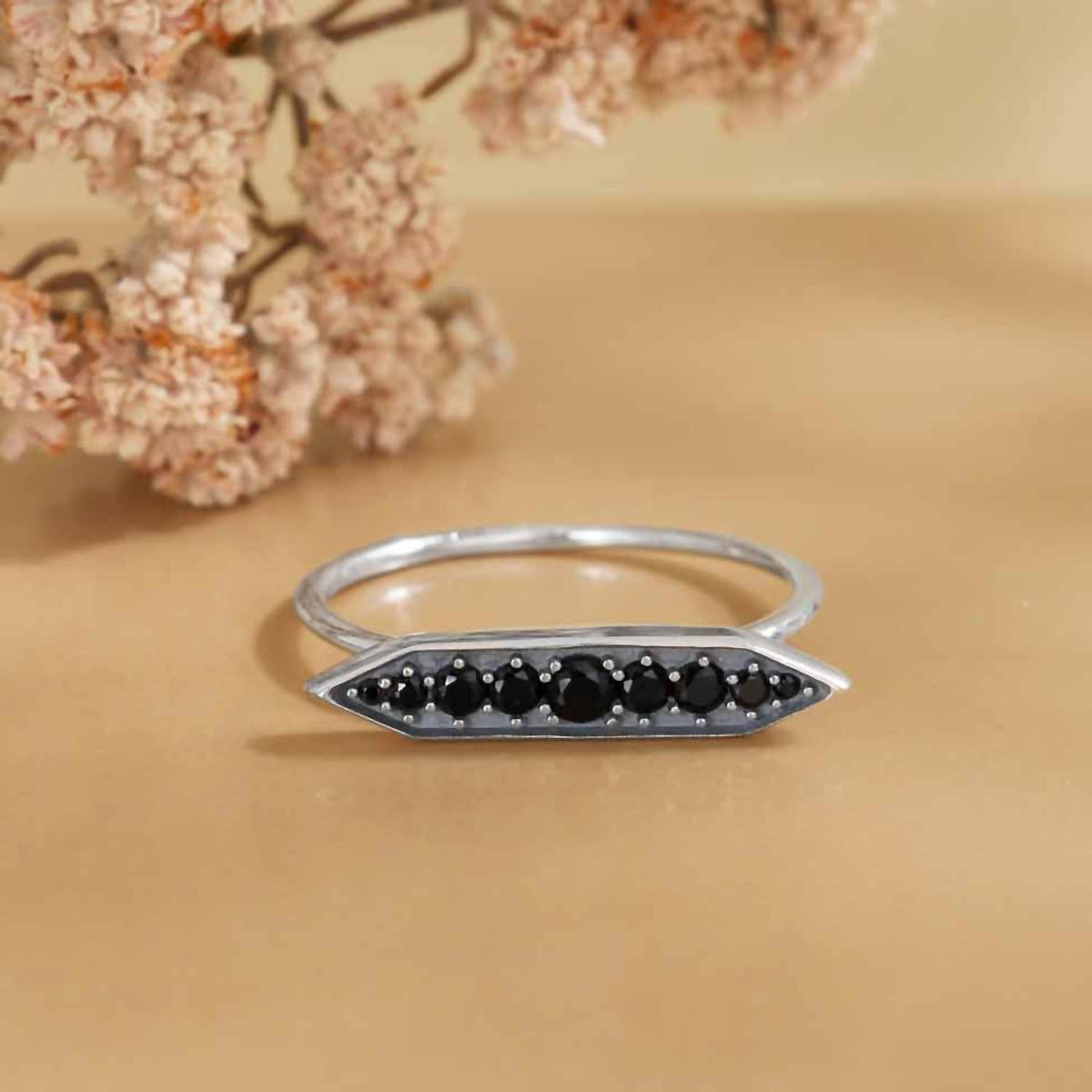 Nina - Artisan Crystal Stacking Ring