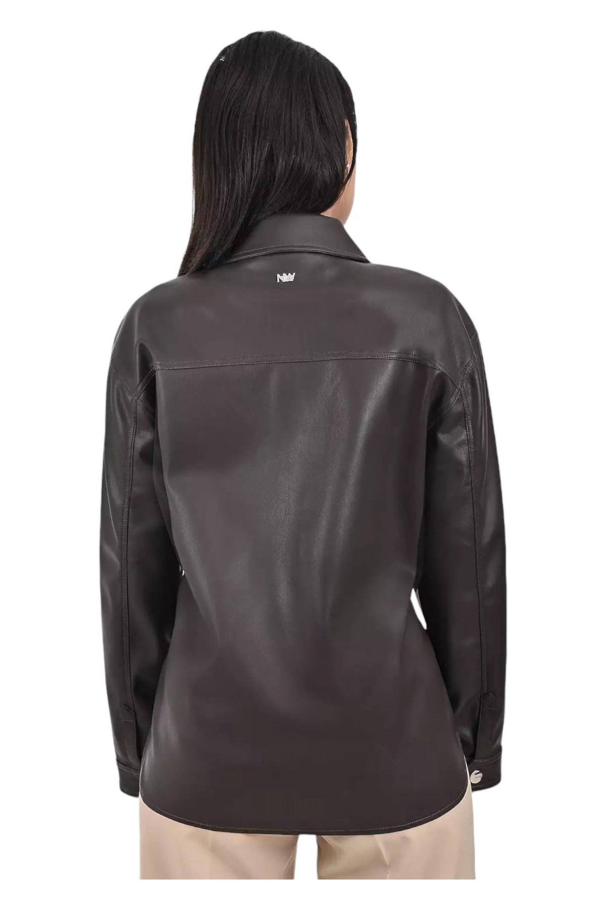 Nine West - Faux Leather Shacket