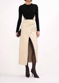 Nonchalant Label - Celeste Leather Skirt