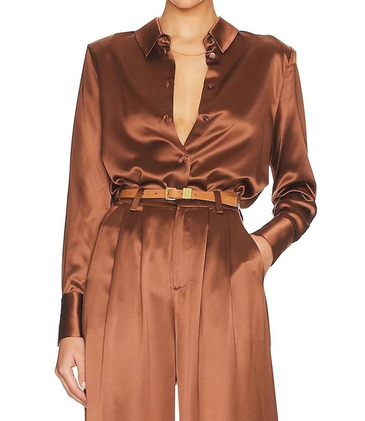 Nonchalant Label - Tegan Button Down Blouse