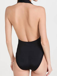 Norma Kamali - Halter One Piece Swimsuit - black - clothing - one - pieces