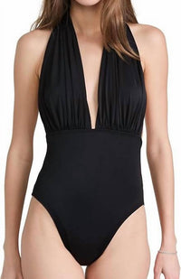 Norma Kamali - Halter One Piece Swimsuit - black - clothing - one - pieces