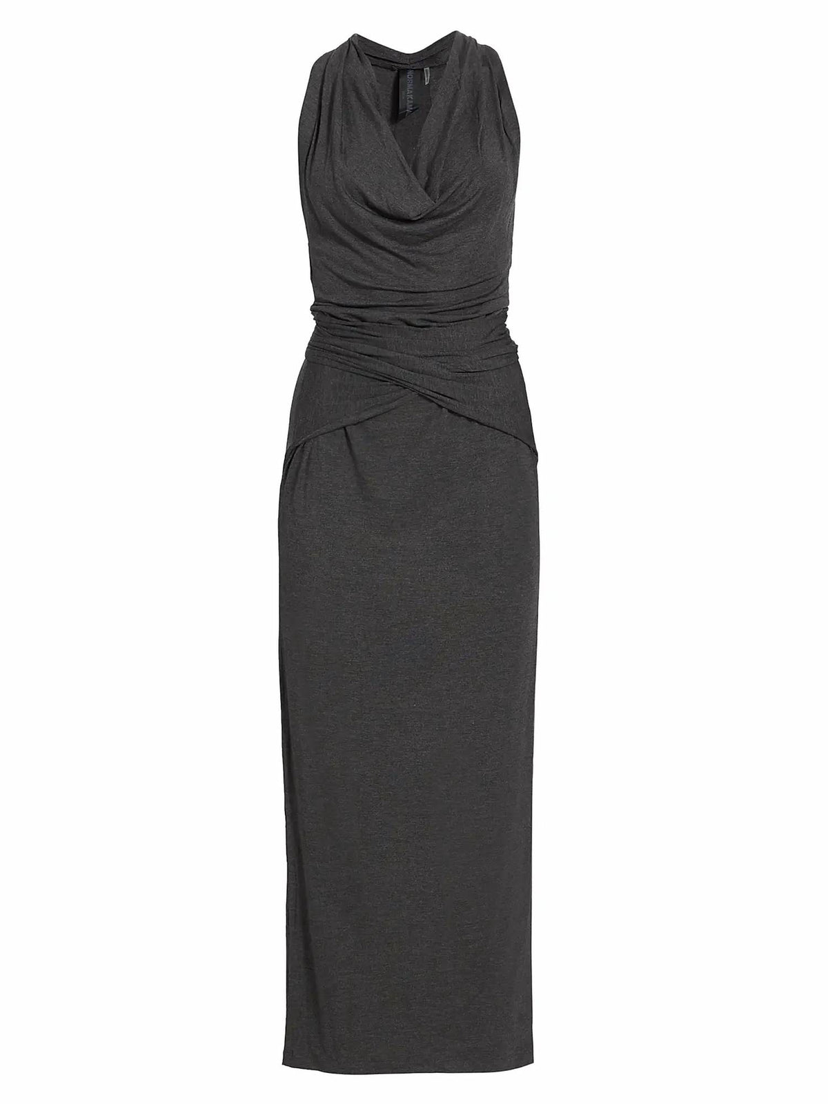 Norma Kamali - Neeta Tie Front Side Slit Gown