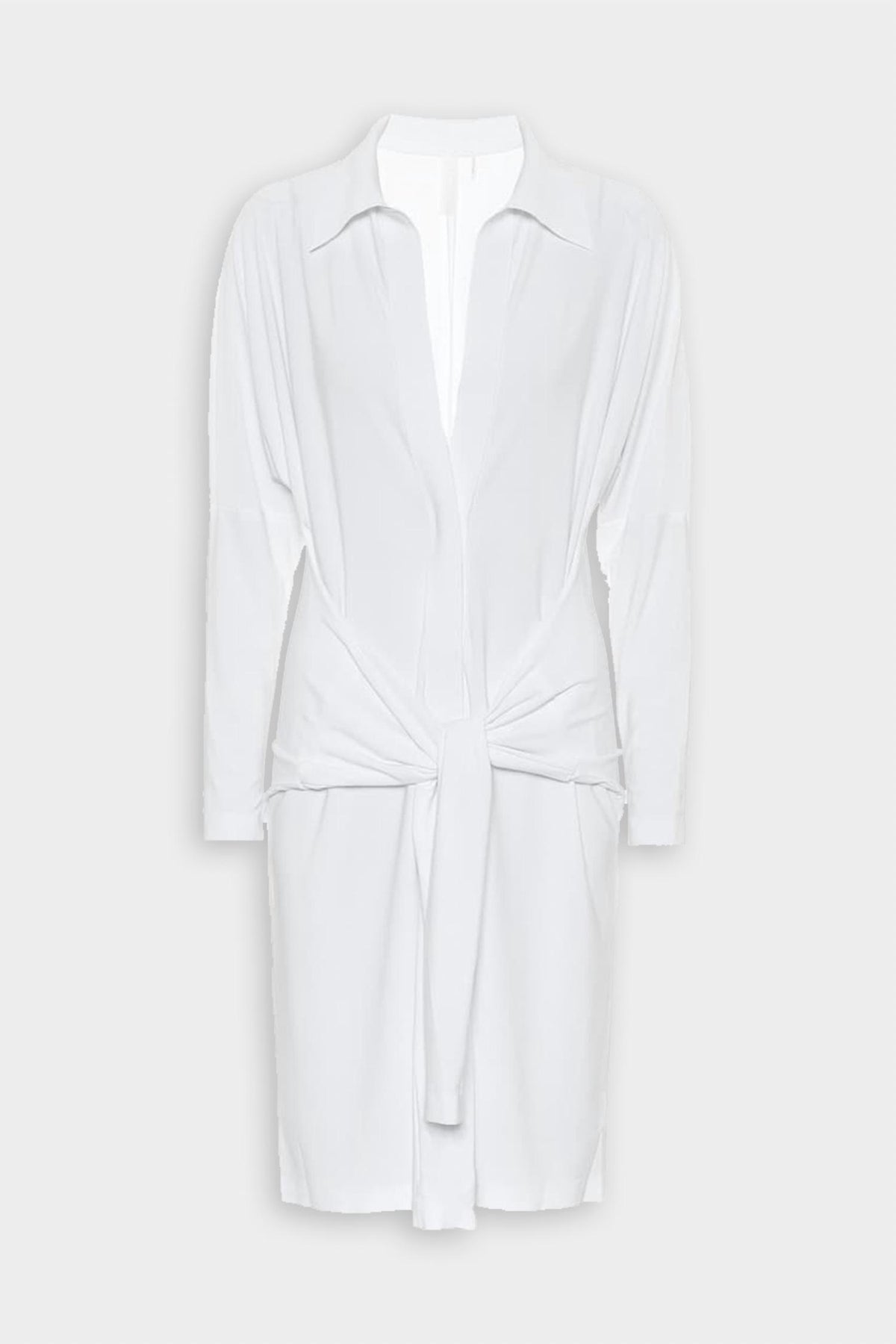Norma Kamali - Ty Front Nk Shirt Mini Dress