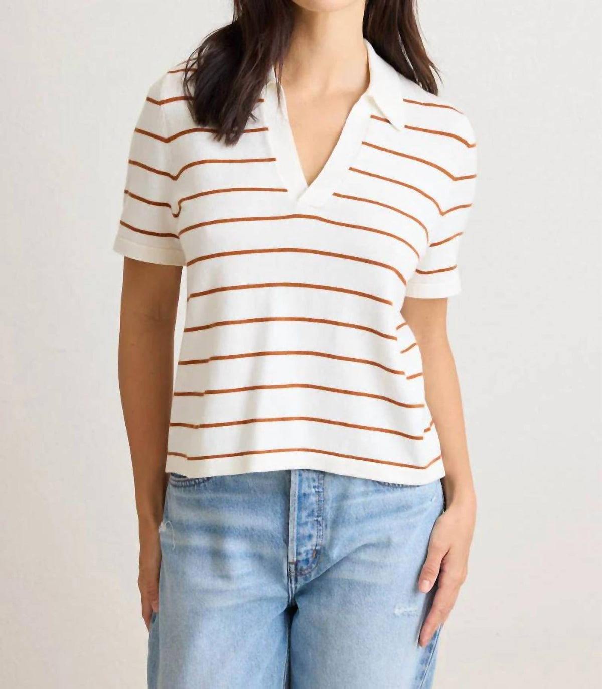 Not Monday - Noah V-neck Short Sleeve Top