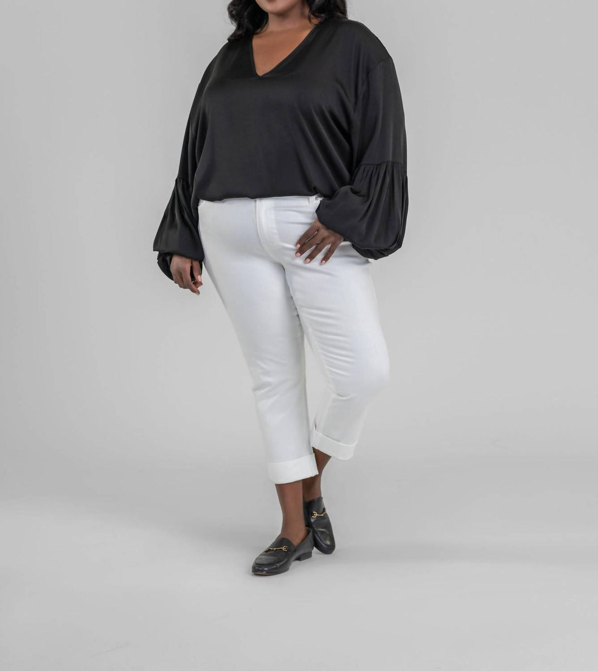 Nouvelle / Silk95Five - Como V-neck Blouse - Plus