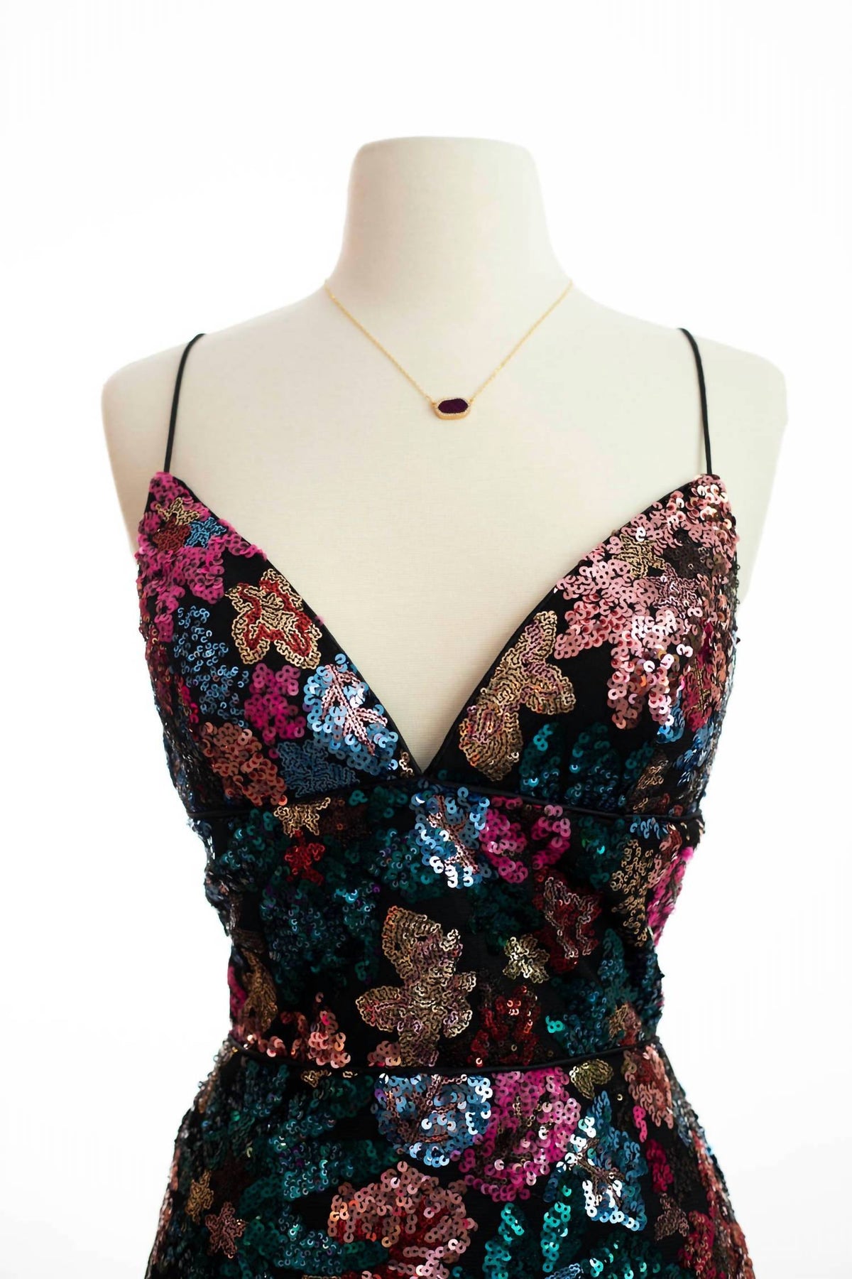 Nox-Ny - Women's Sequin Lace Up Cocktail Dress
