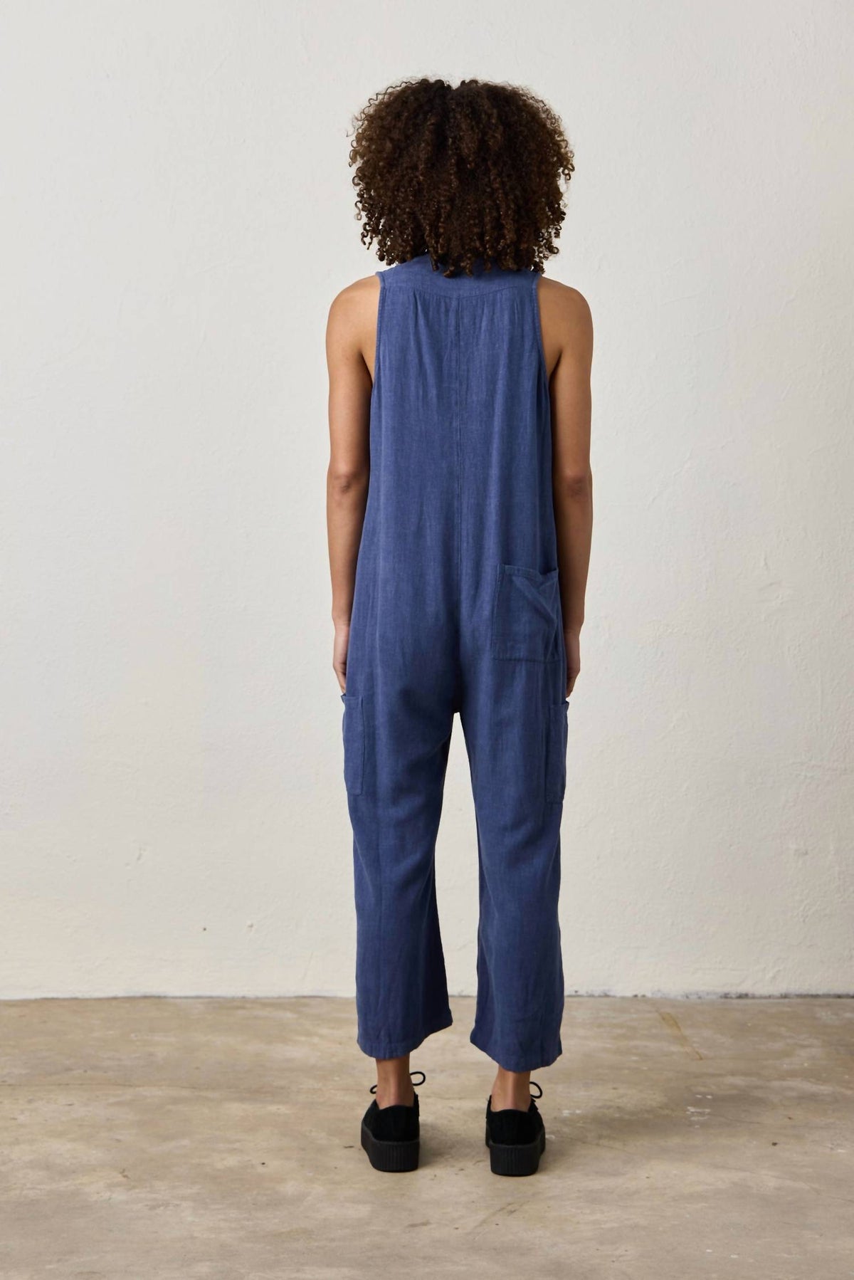 Nsf - Silva Linen Blend Canvas Romper