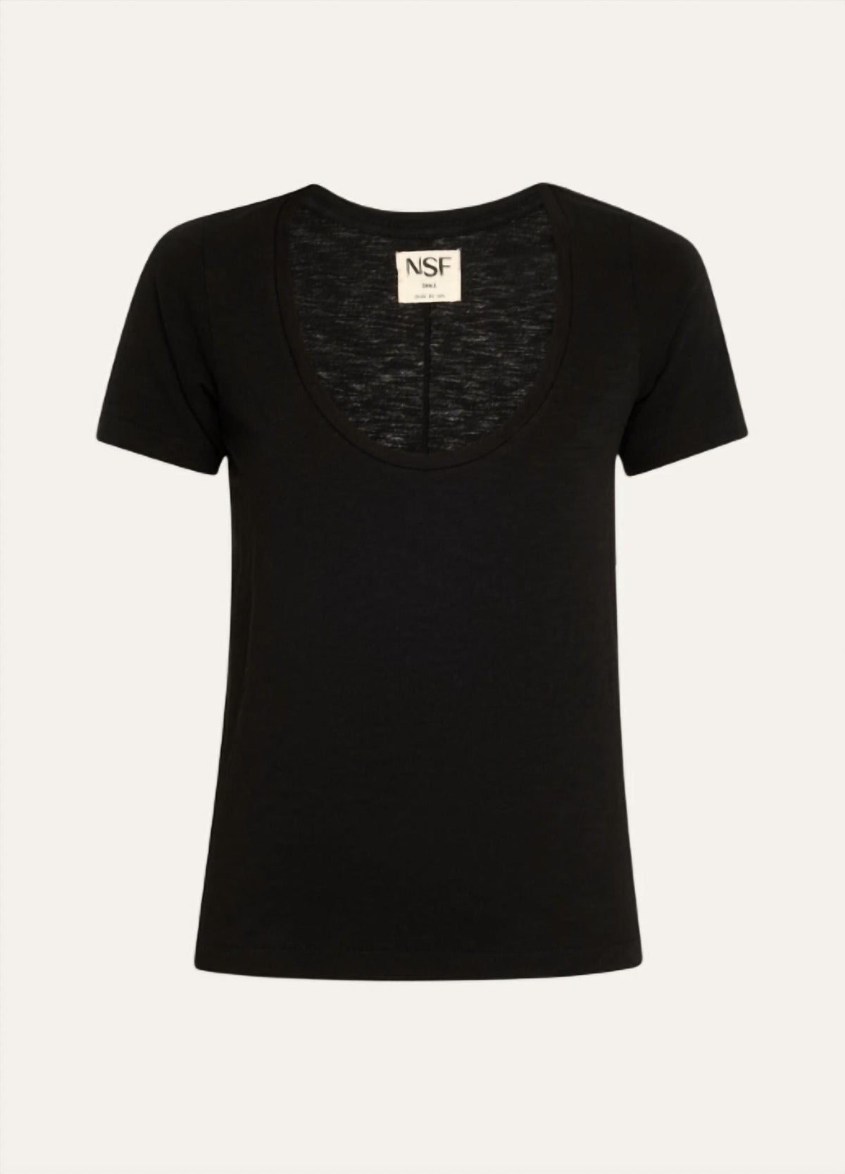 Nsf - Tally Short Sleeve Fitted U Neck T-Shirt