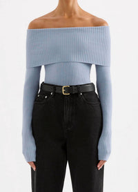 Nude Lucy - Krishna Off Shoulder Knit Top