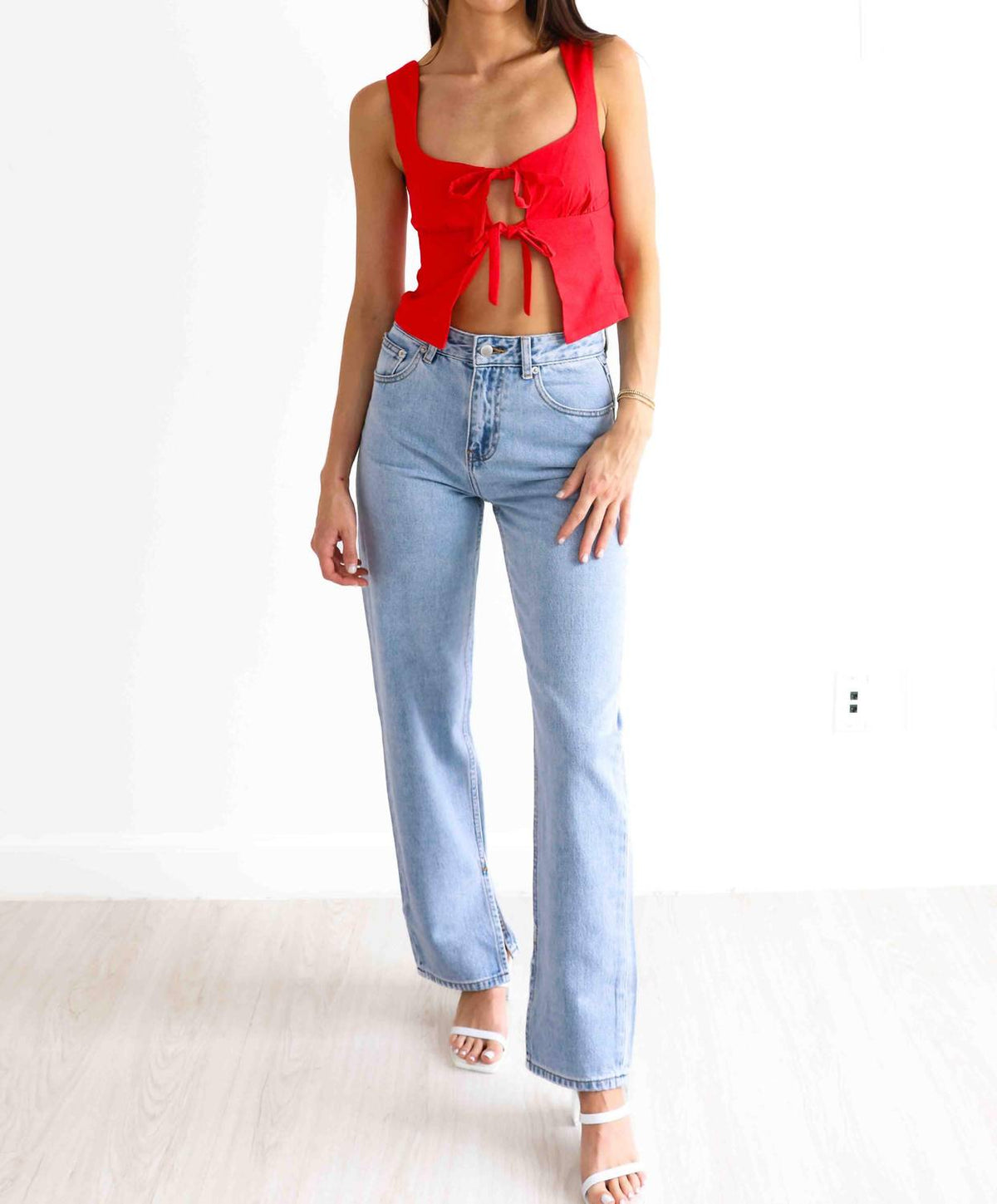Nude Lucy - Women's Organic Split Hem Jeans
