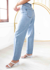 Nude Lucy - Women's Organic Baggy Jeans - blue - clothing - cotton