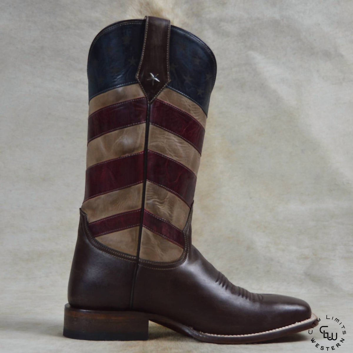 Null - Men's Old Glory Burnished American Flag Boots