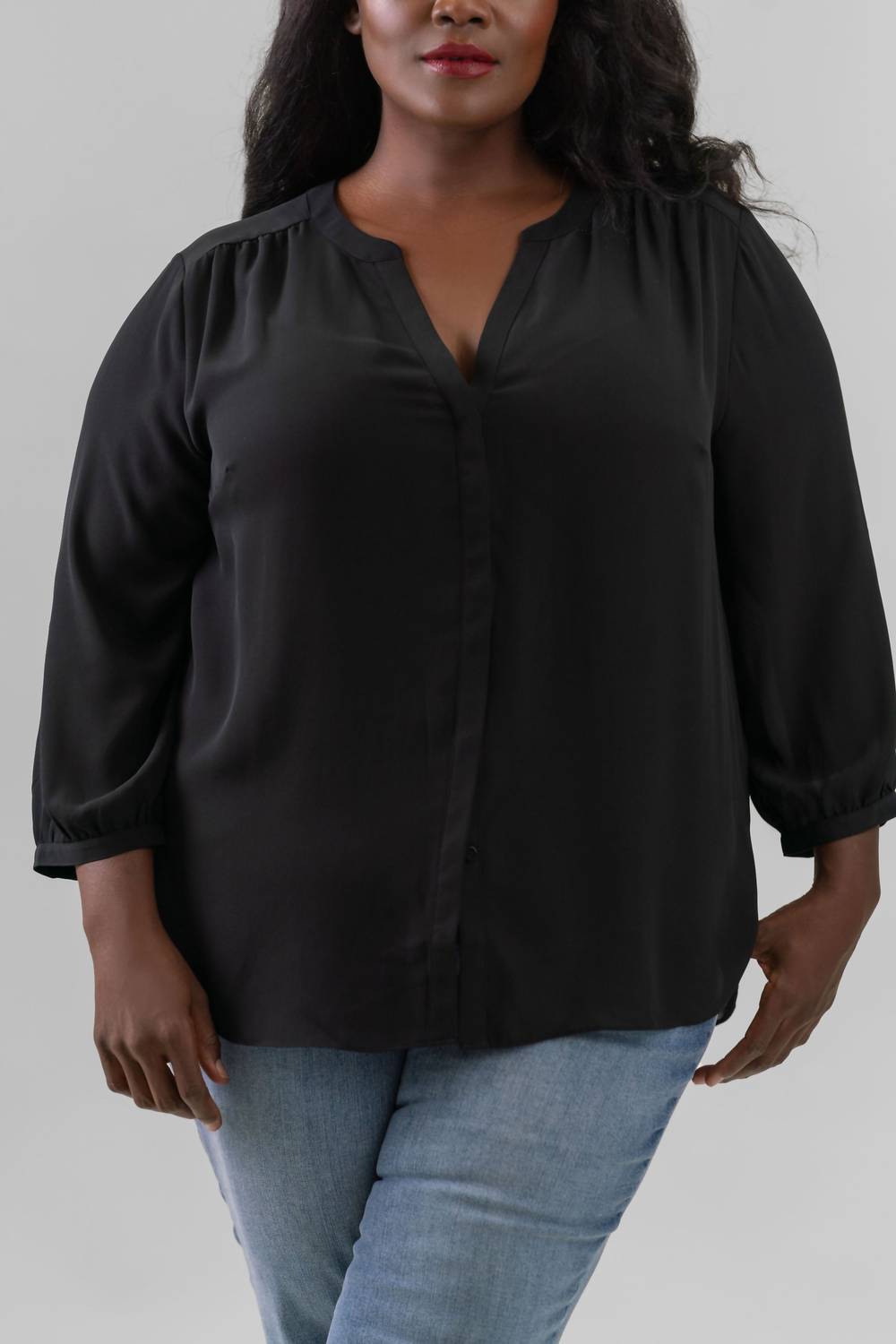 Nydj - Pintuck Blouse - Plus