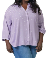 Nydj - Pintuck Button Down Blouse - Plus Size