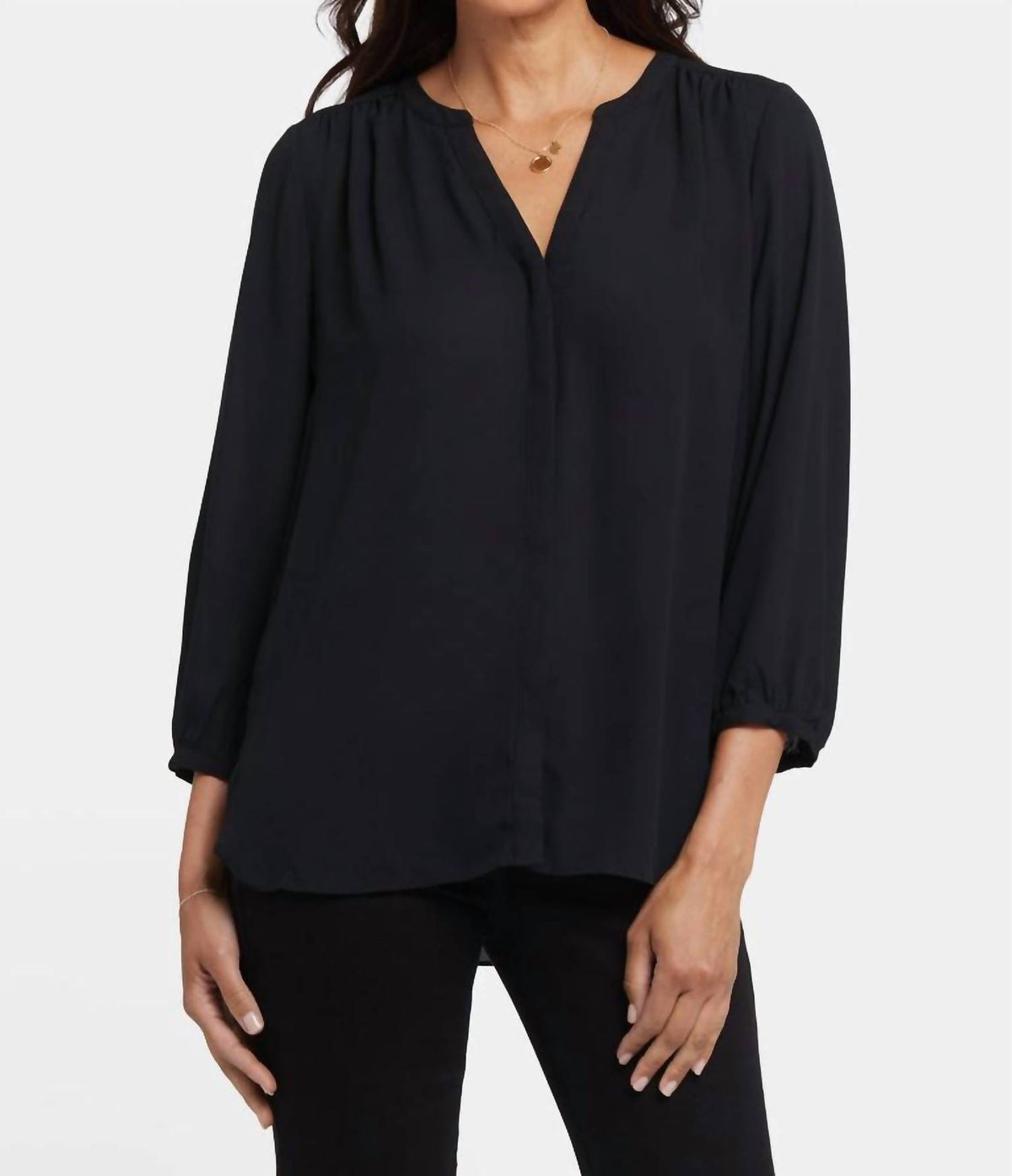 Nydj - Solid Pintuck Blouse