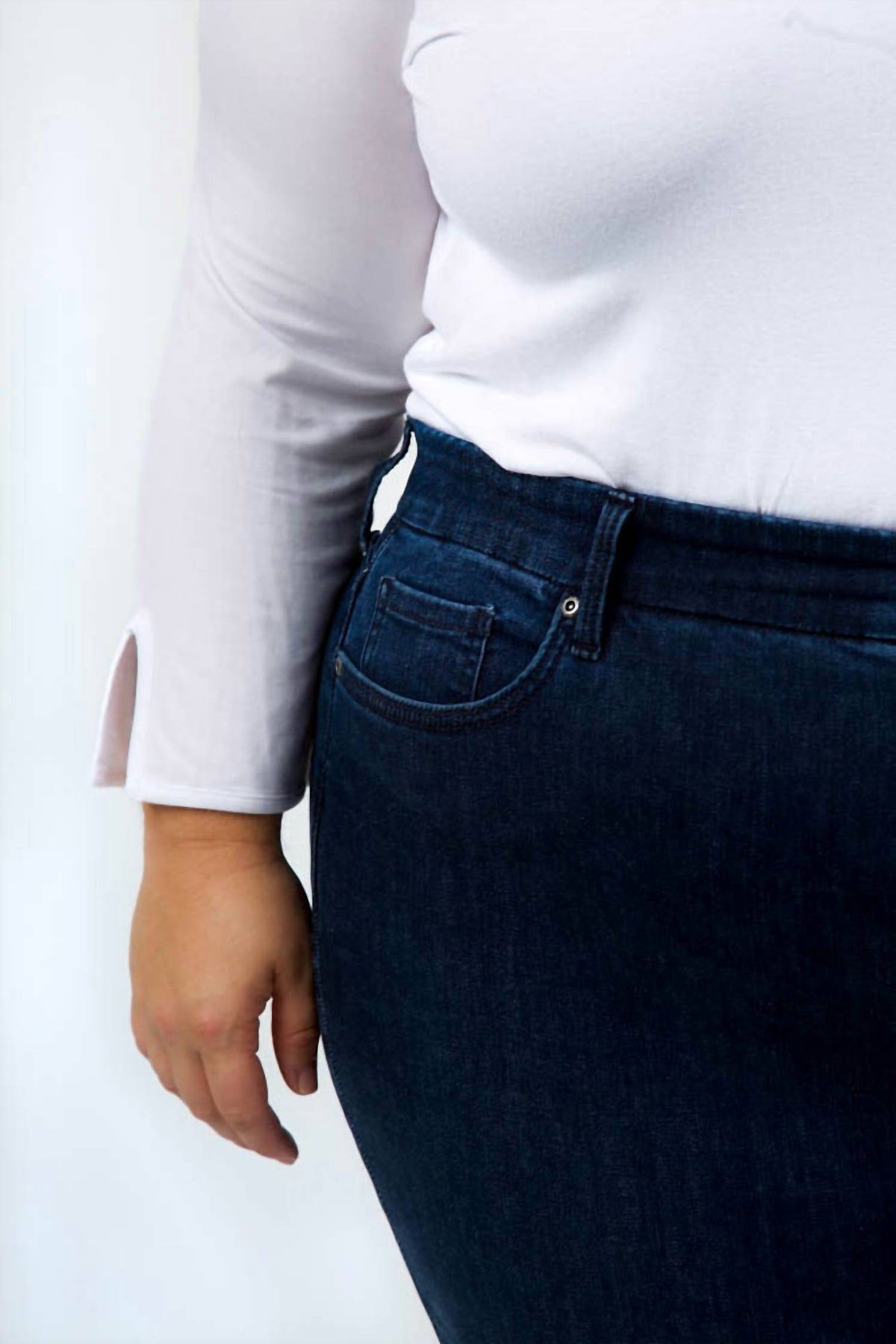 Nydj - Waist Match Relaxed Flared Jeans - Plus Size