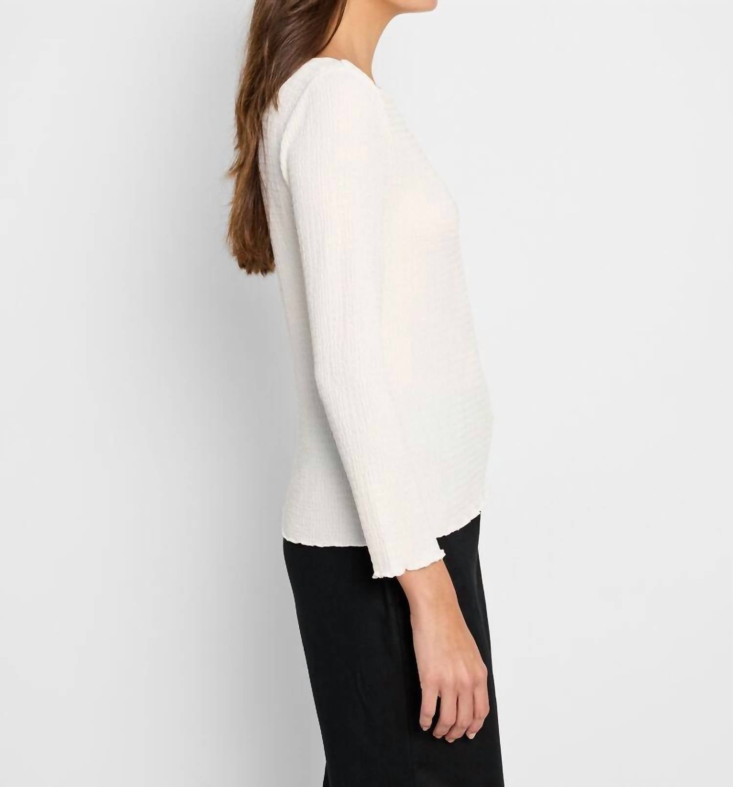 Nzt By Nic+Zoe - Bubble Knit Top - blouses - clothing - polyester