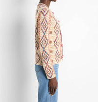 Nzt By Nic+Zoe - Color Weave Knit Jacket - bomber - jackets - brown - clothing
