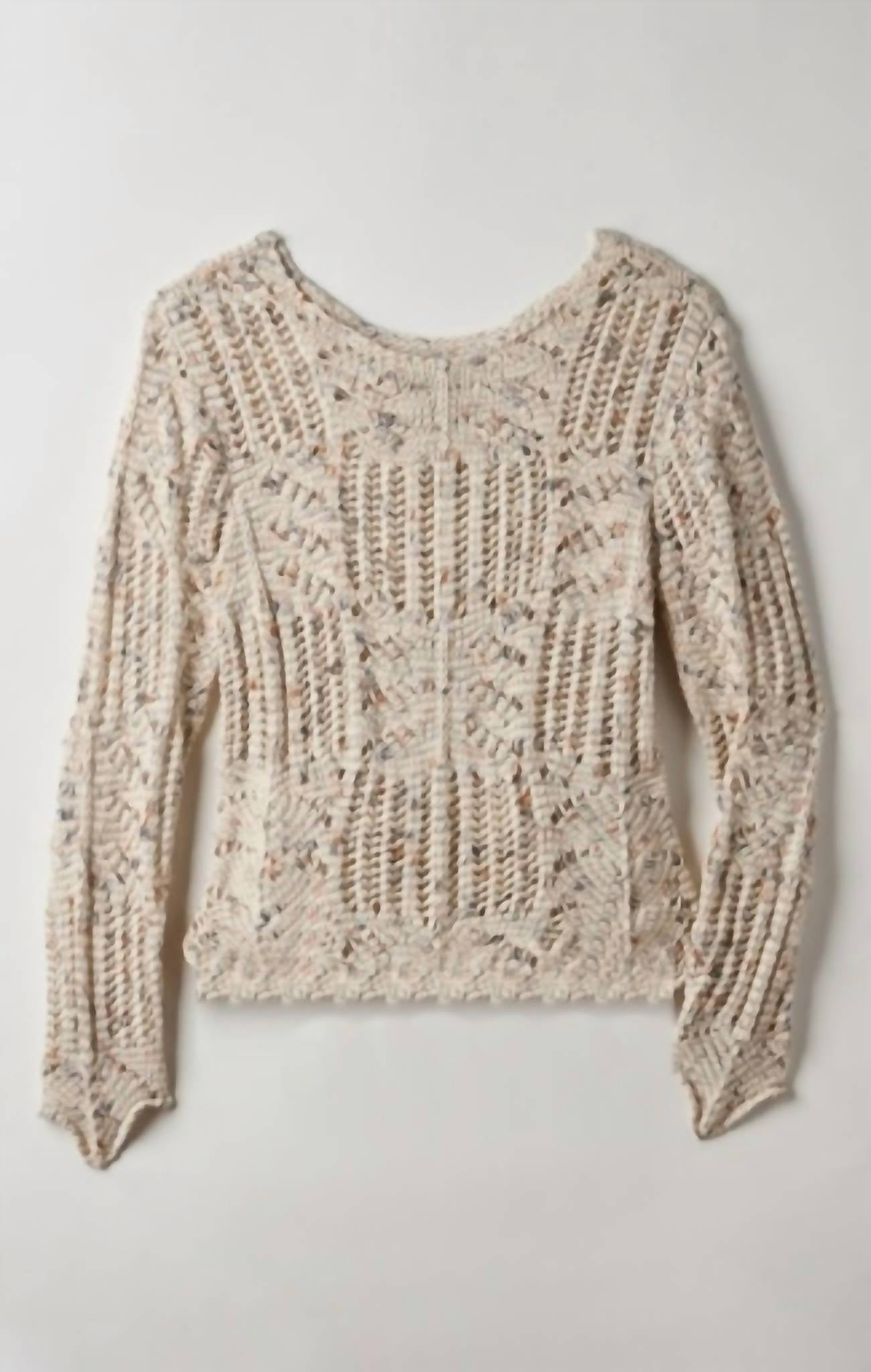 Nzt By Nic+Zoe - Denim Dot Sweater - brown - clothing - cotton - blend
