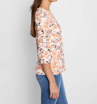 Nzt By Nic+Zoe - In Flight Quarter Sleeve Boat Tee - clothing - cotton - patterned