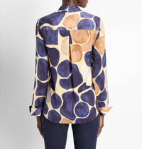 Nzt By Nic+Zoe - Playful Pebble Woven Shirt - blouses - blue - clothing